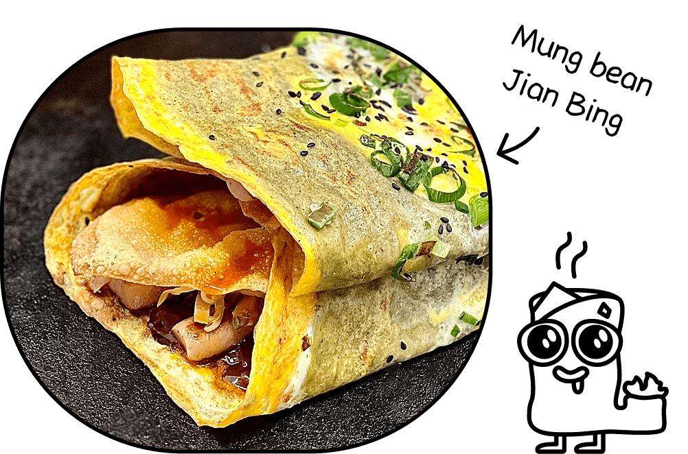 Jian Bing made from mung bean